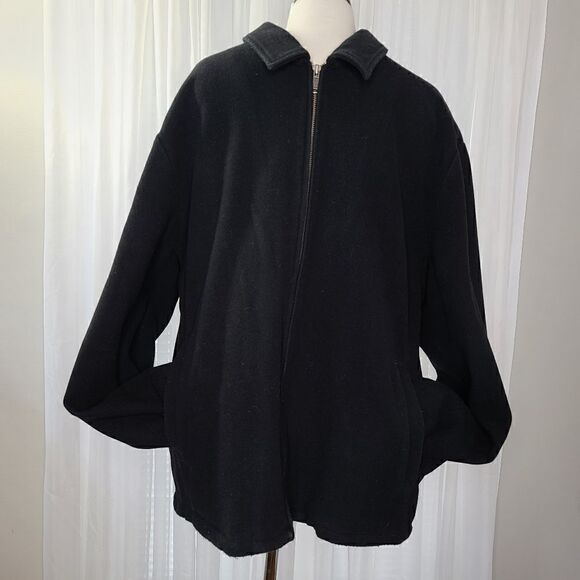 Banana Republic Bomber Wool Cashmere Blend Coat XL - Picture 2 of 8